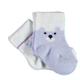 Lot de 2 paires de chaussettes Happy Bear de Nessiworld 68413 Lilas